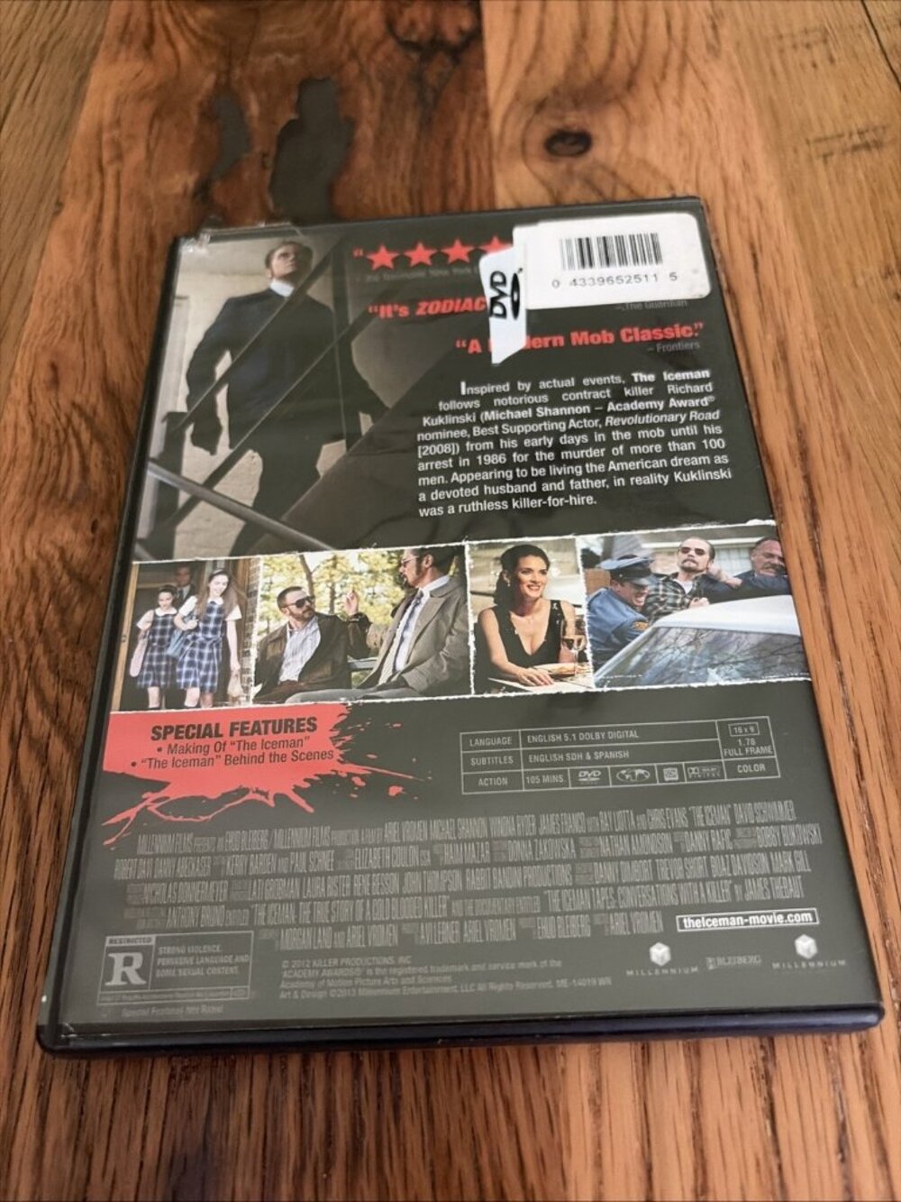 The Iceman (DVD) Tested Working  Rated R - Picture 2 of 4